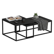 Liro, Tavolino da Salotto Forma Rettangolare, 37x72x45h cm Nero