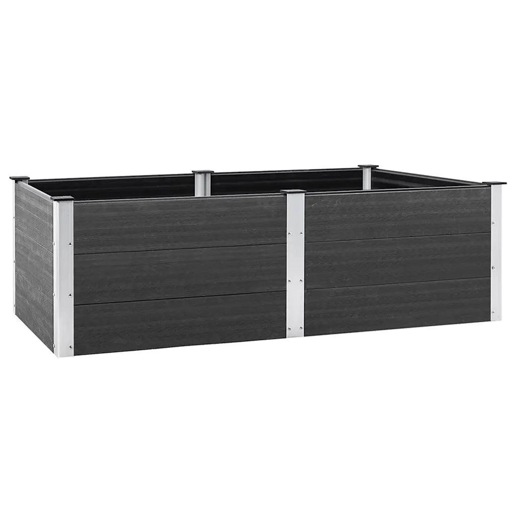 Fioriere | Cassetta per fiori | Letto Rialzato da Giardino 200x100x54 cm in WPC Grigio