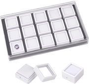 Scatola di Presentazione Premium - Materiale di Alta Qualità - Scatola di Esposizione - Box per Gioielli - Scatola di Regalo - 2,9x1,75cm - Scatola per Gioielli