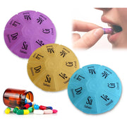 Trade Shop - Portapillole Porta Pillole Pill Box 7 Giorni Settimanale 7 Scomparti Tascabile -