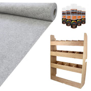 Tappezzeria Camper Furgone Grigio Argento & Scaffale per Furgone Ford Transit