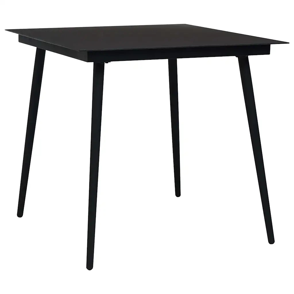 Set da Pranzo da Giardino 3 pz in Polyrattan e Vetro cod mxl 34940