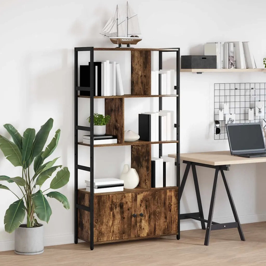 Libreria Rovere fumé 80 x 30 x 155,5 cm Legno multistrato 868439
