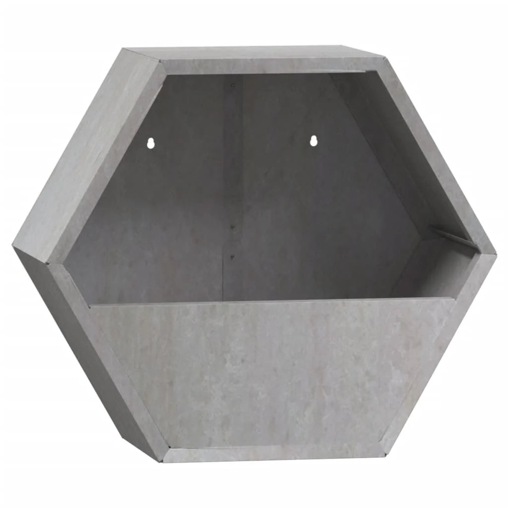 Fioriera aiuola rialzata fioriera aiuola giardino terrazza parete set da 2 acciaio corten arrugginito 30 x 10 x 25 cm marrone 02_0039116