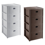 CASSETTIERA 'ELEGANCE' cm 40x40xh80 - tortora  - STEFANPLAST
