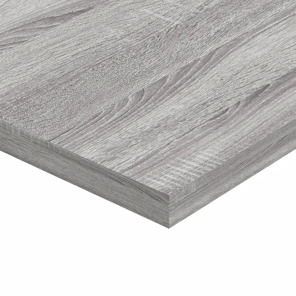 vidaXL Mensole Parete 4pz Grigio Sonoma 60x40x1,5 cm Legno Multistrato