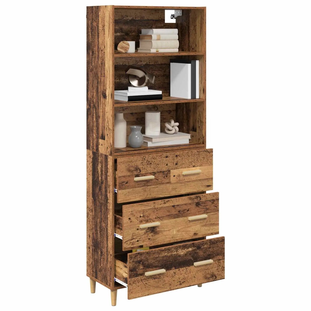Credenza Legno vecchio 69,5 x 32,5 x 180 cm Legno multistrato