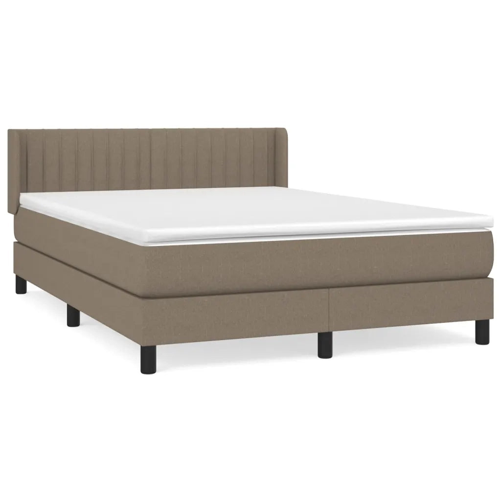 Giroletto a Molle con Materasso Tortora 140x190 cm in Tessuto 3129869