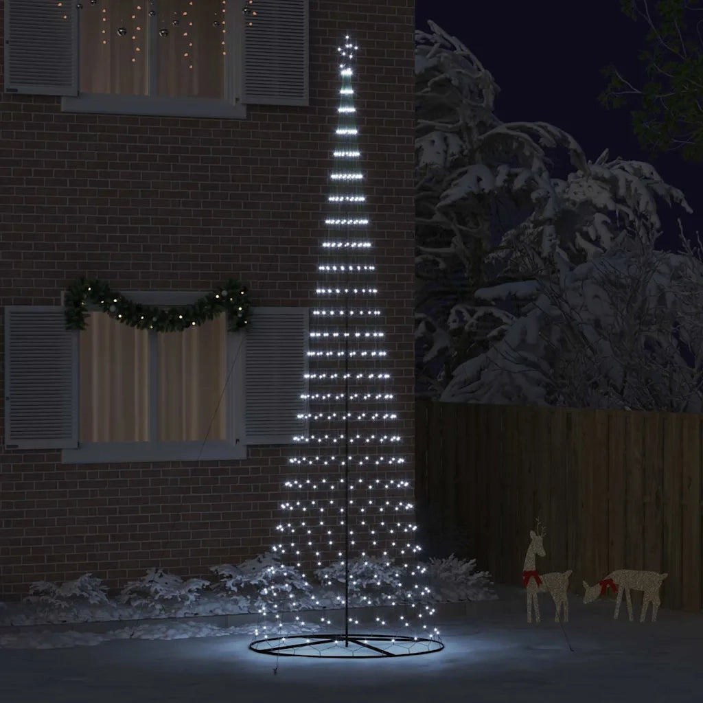 Albero di Natale LED con 555 LED Bianco freddo 500 cm Metallo 42018796