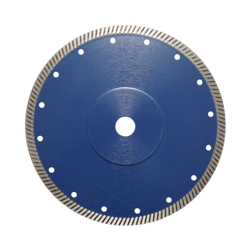 Disco diamantato turbo 230x22,23 mm, segmento 10 mm per piastrelle, maiolica, ceramica dura, marmo, granito Breckner Germany