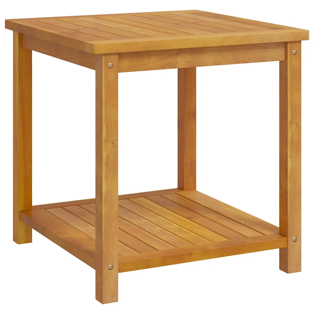 Tavolino in Legno Massello di Acacia 45x45x45 cm 44128