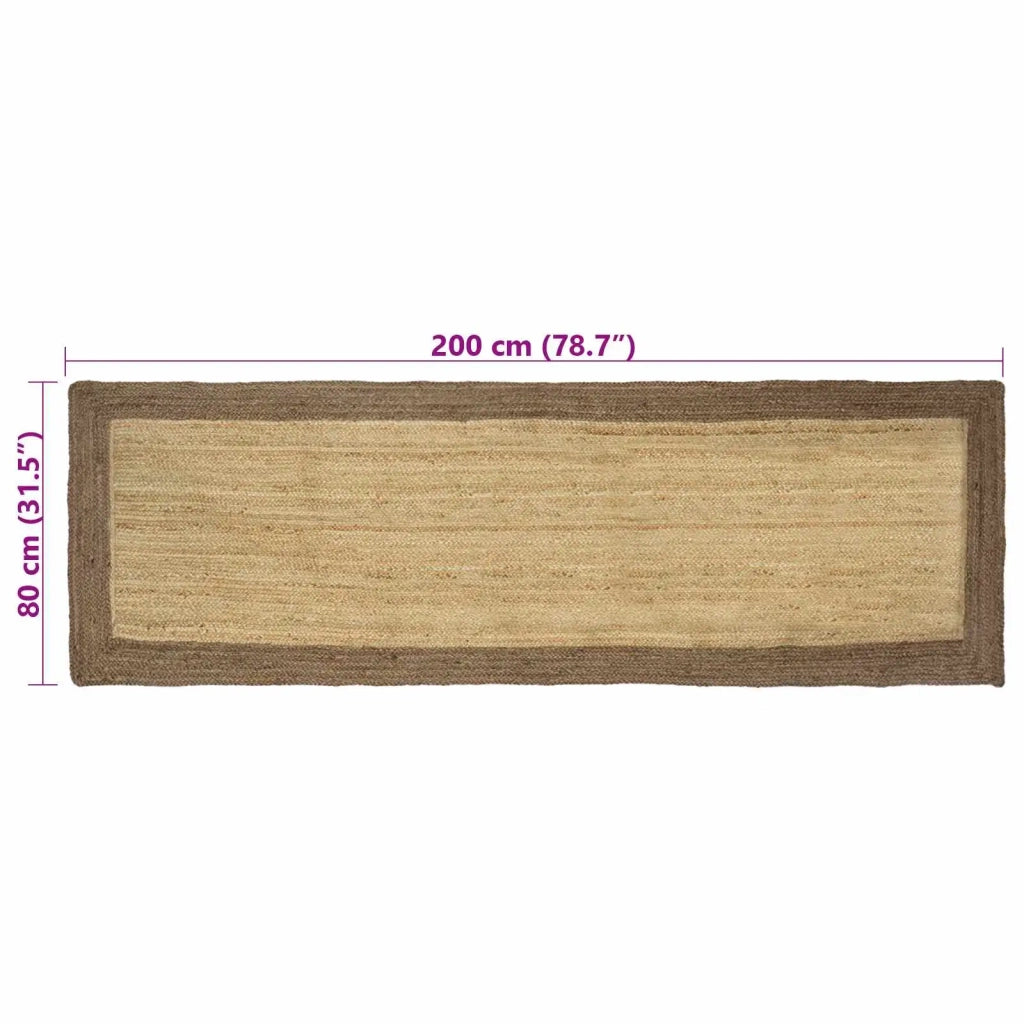 Tappeti per area Grigio 80 x 200 cm Juta
