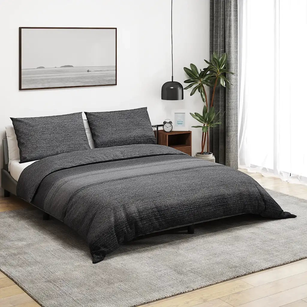 Set Copripiumino Grigio Scuro 260x240 cm in Cotone CFW4503932