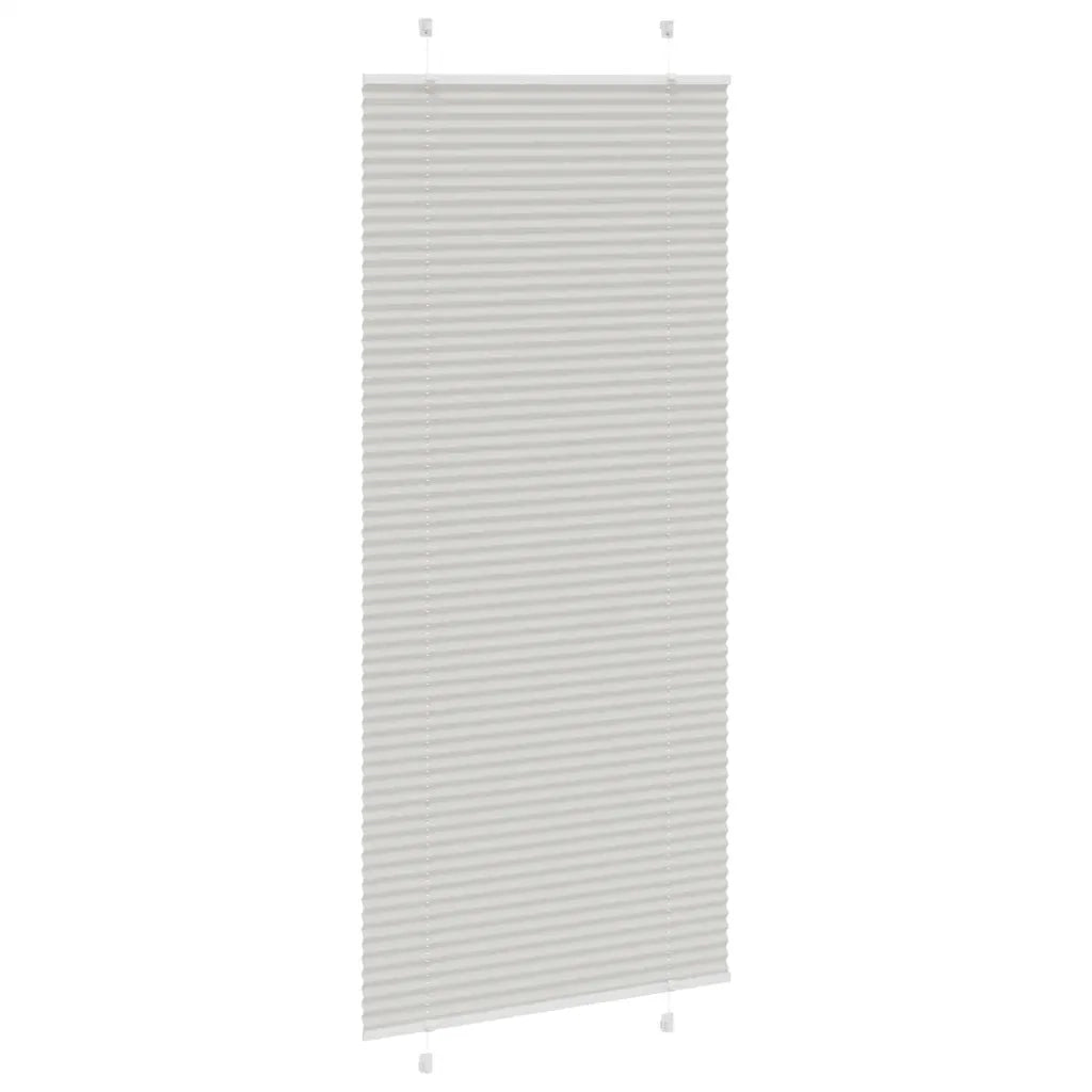 Tenda Plissettata Grigio Chiaro 85x200 cm Larghezza Tessuto 4015361