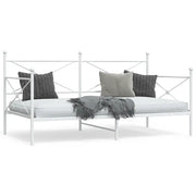 Dormeuse senza Materasso-Divano Letto-Struttura Letto Bianco 107x203 cm in Acciaio