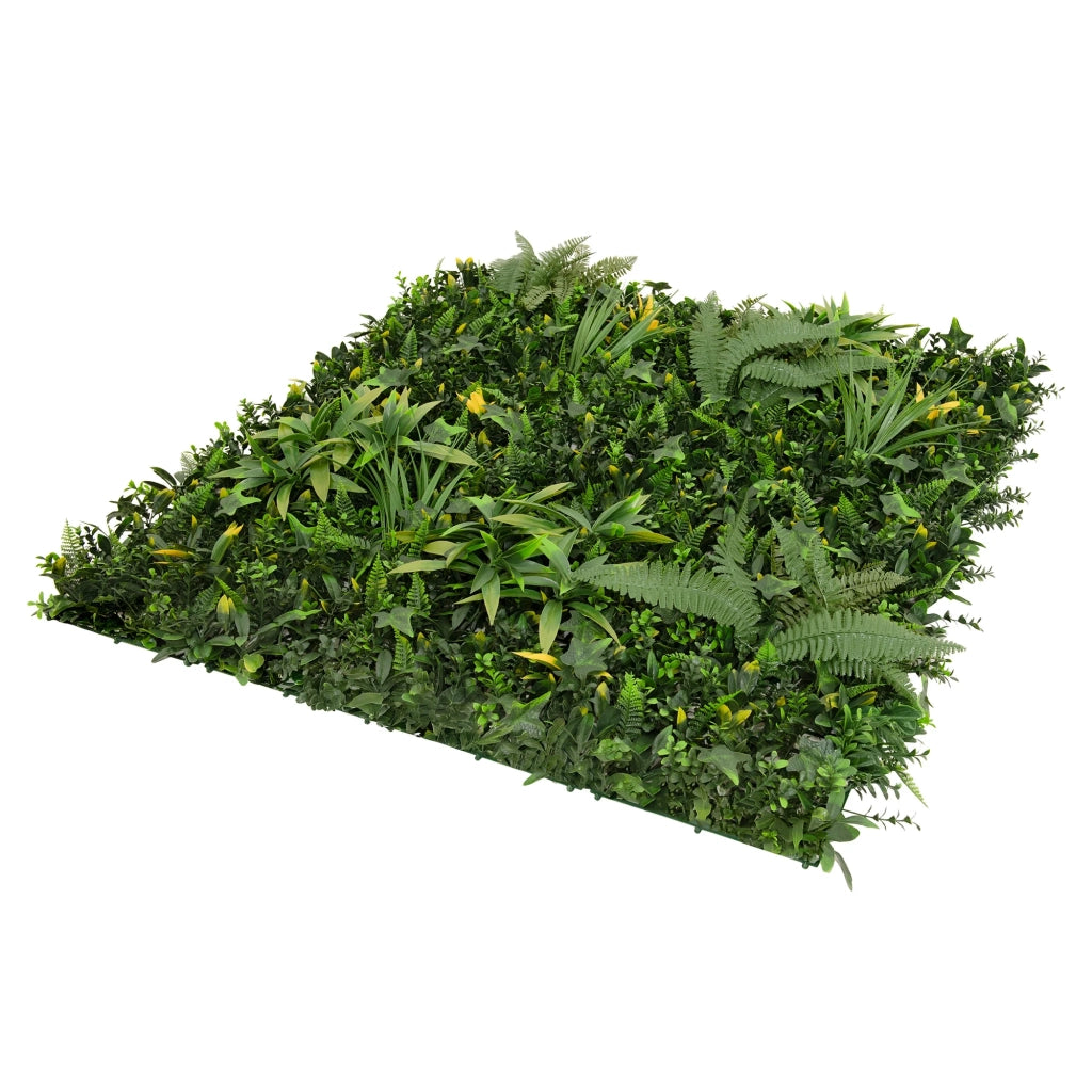 Pannello Parete Vegetale Artificiale Ayla 100x100 cm x2 per Giardino e Casa