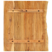 Piano per Vanità Bagno in Massello di Acacia 80x52x2,5 cm 286319