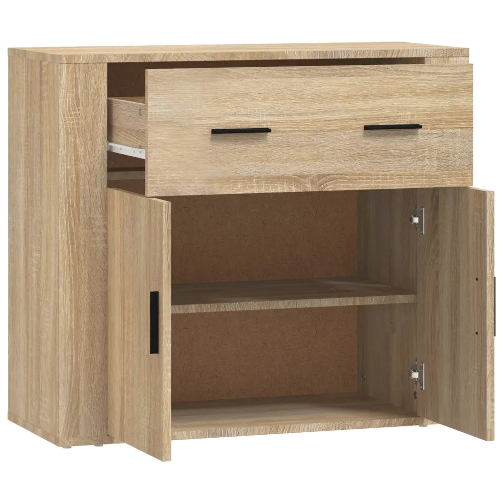 Credenza Rovere Sonoma 80x33x70 cm in Legno Multistrato 816571