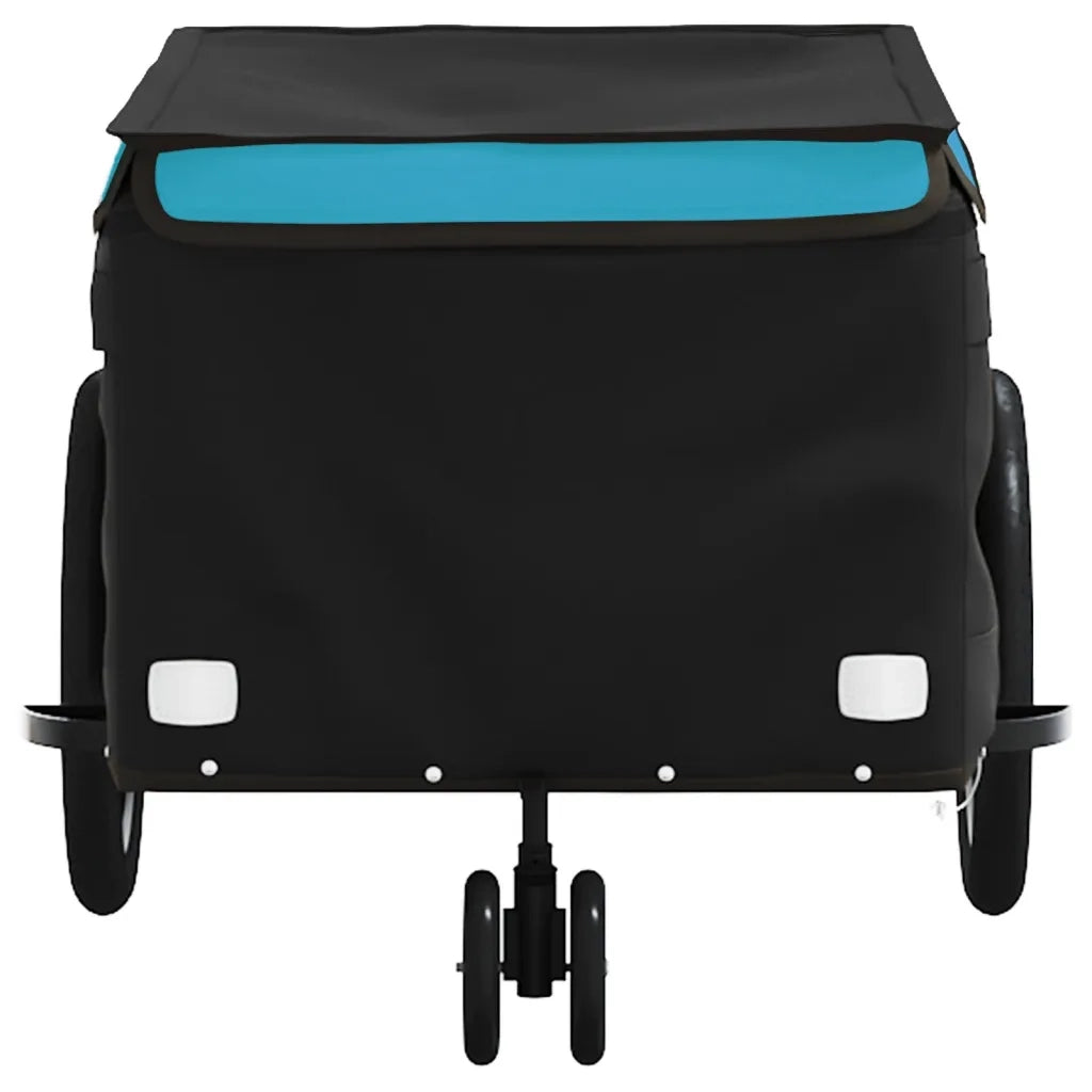 Rimorchio da Bici Nero e Blu 30 kg in Ferro CFW9149818