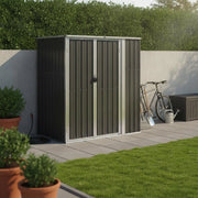 Garden Shed, Anthracite, 161x89x161 Cm, Galvanized Steel