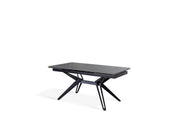 Tavolo allungabile grigio-negro 90 cm x 160-240  cm cm H. 76 cm
