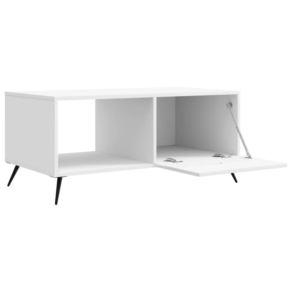 Tavolino da salotto Bianco Lucido 90 x 50 x 40 cm 895649