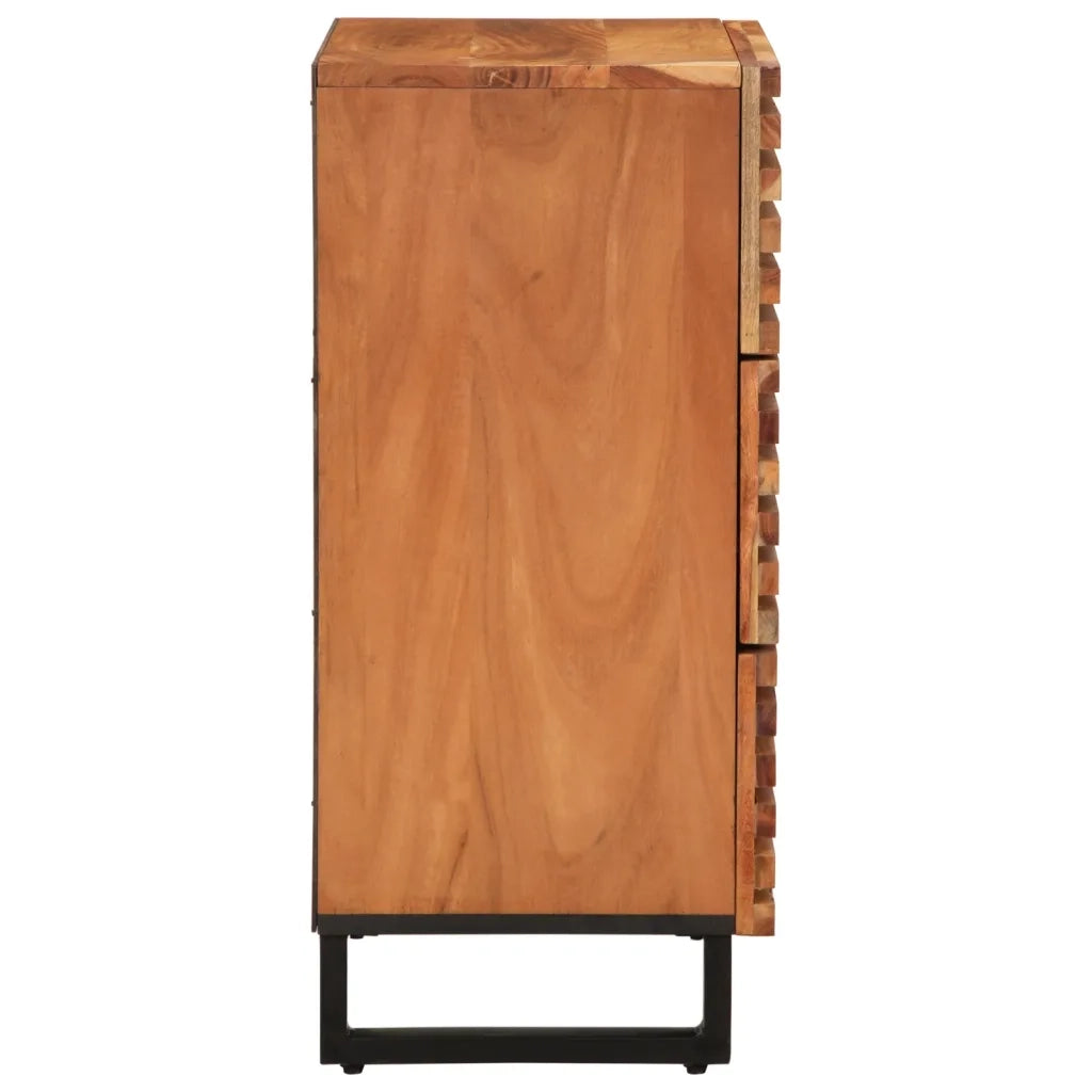 Credenza 60x34x75 cm in Legno Massello di Acacia