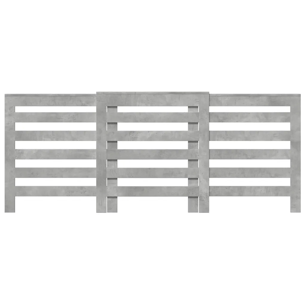vidaXL Copertura Termosifone Grigio Cemento 205x21,5x83,5 Multistrato