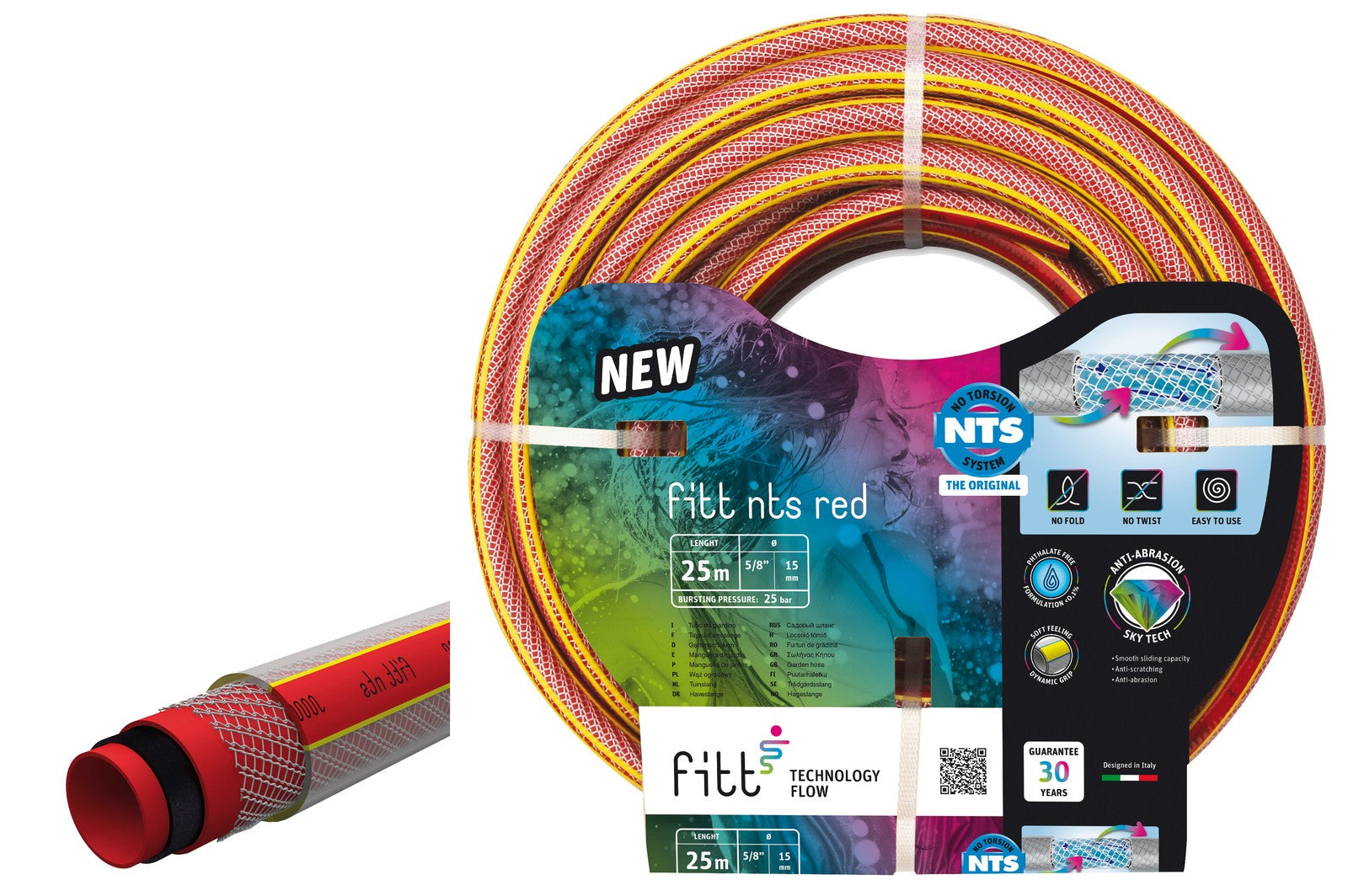 tubo magliato no torsion system red 3/4x25mt. cod:ferx.95445