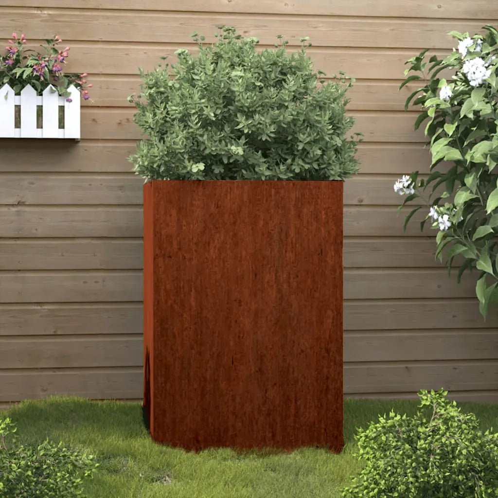 Fioriera 52x48x75 cm Acciaio Corten