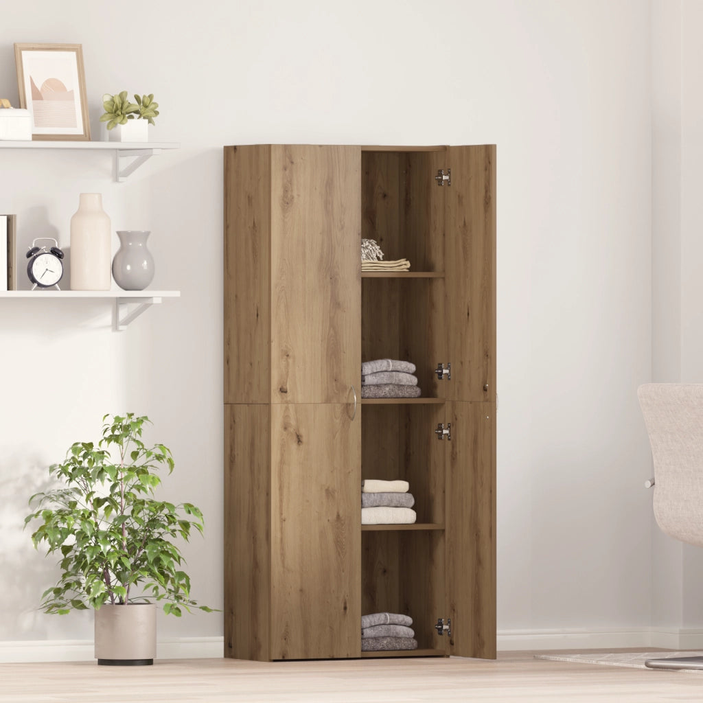 Mobile da Ufficio Set di 2 Quercia artigianale Legno ingegnerizzato