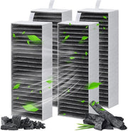 Filtro a Carbon Attivo per Aspirapolvere - Set di 4 Filtro - Prestazioni di Filtro Elevate - Adatto per Neff, Siemens e Bosch 17007505 / 17004796 / HZ9VRCR0 HEZ9VRUD0 - 17007113