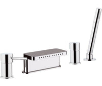 Miscelatore monocomando bordo vasca dotato di bocca multigetto - serie suvi