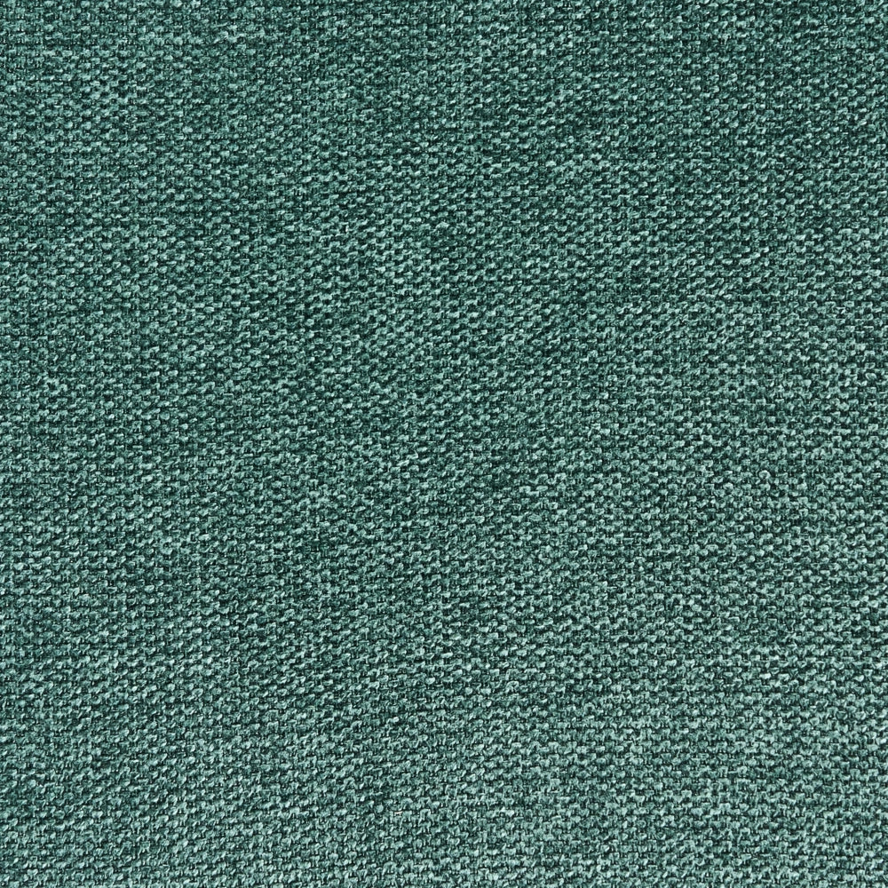 Set di 4 sedie da pranzo in tessuto Tappezzeria verde Gambe in metallo nero Design moderno e retrò