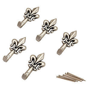 BL GANCIO PER QUADRO GIGLIO 47 MM ARGEN N. 2 5 PZ- DIESSE- 5,0 blister
