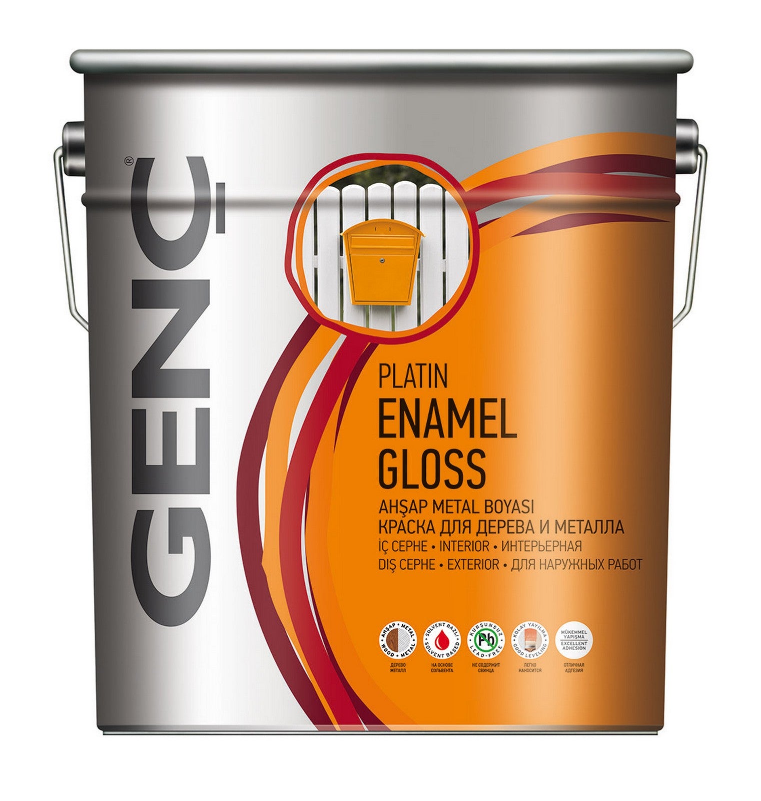 smalto lucido genc lt 0,750 per legno e ferro crema n.1301 cod:ferx.95461