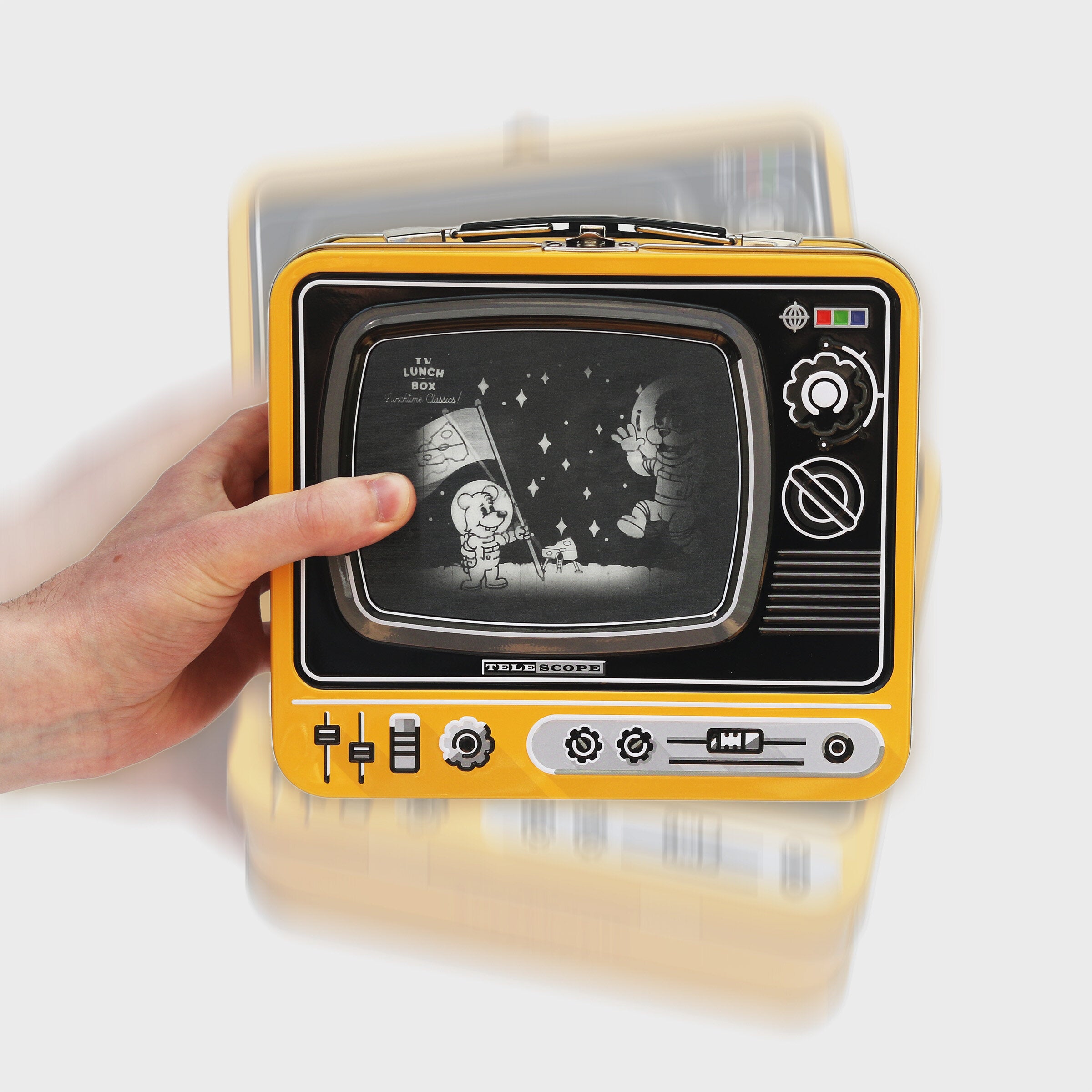 Lunch Box TV Retrò con Animazione