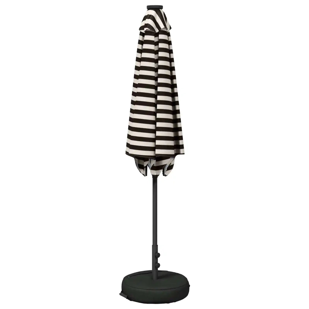 Parasol da giardino con luci LED e base 270 x 270 cm Poliestere 42036265