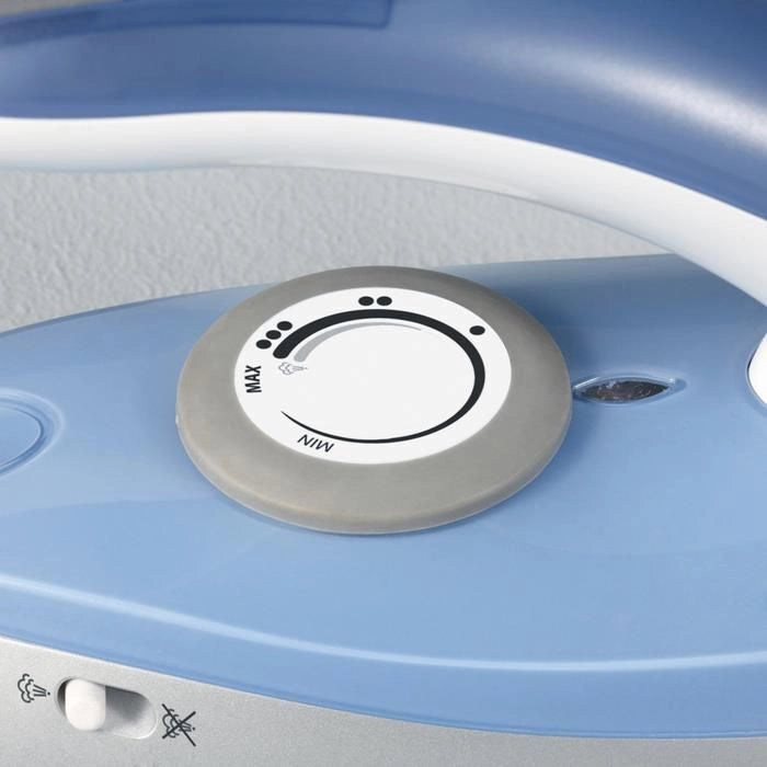 Severin BA 3234 ferro da stiro Ferro da stiro a secco e a vapore Acciaio inossidabile 1000 W Blu, Argento