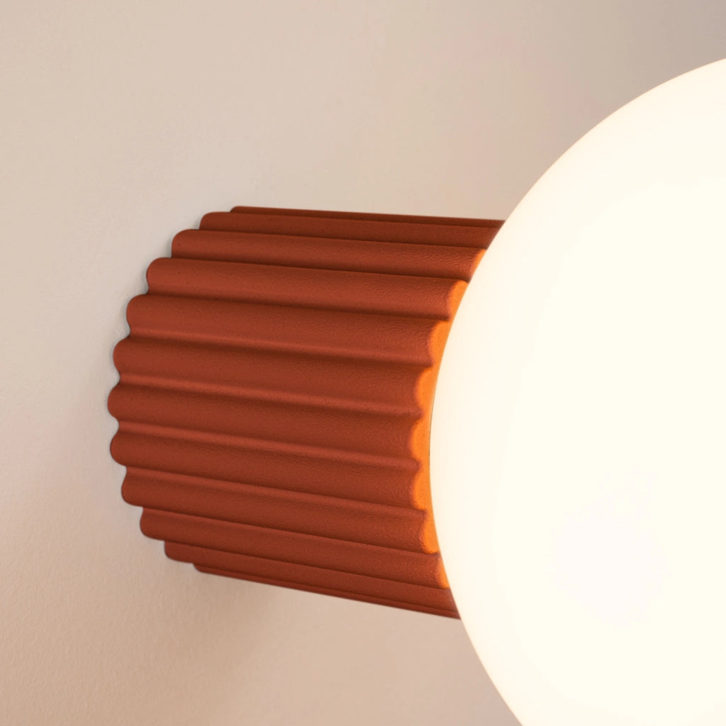 Applique SFERA Pure Lume ocra rossa sfera vetro IP44 G9