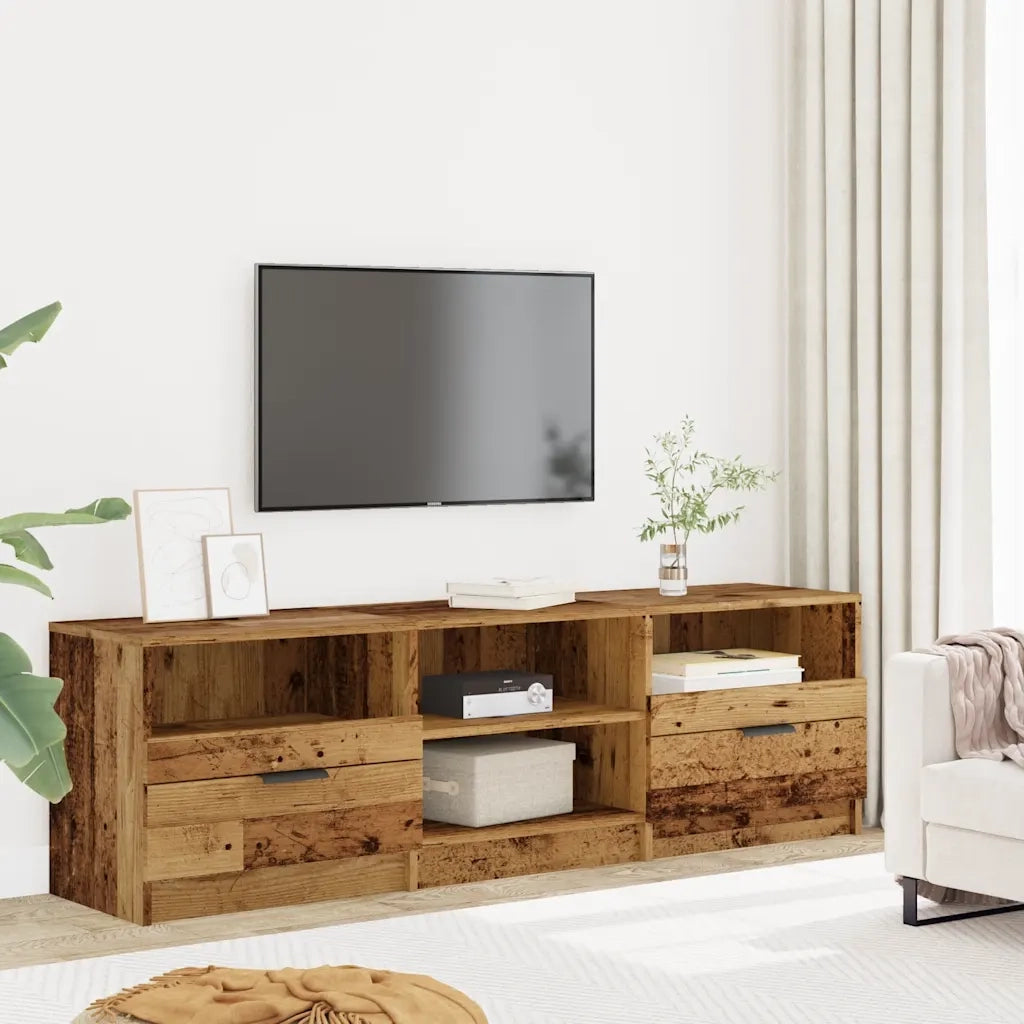 Mobile Porta TV-Credenza per TV Legno Vecchio 150x33,5x45 cm Legno Multistrato