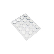 Paracolpi adesivi tondi trasparenti Ã˜ 13 mm. - spessore 7,5 mm. - 20 pz.
