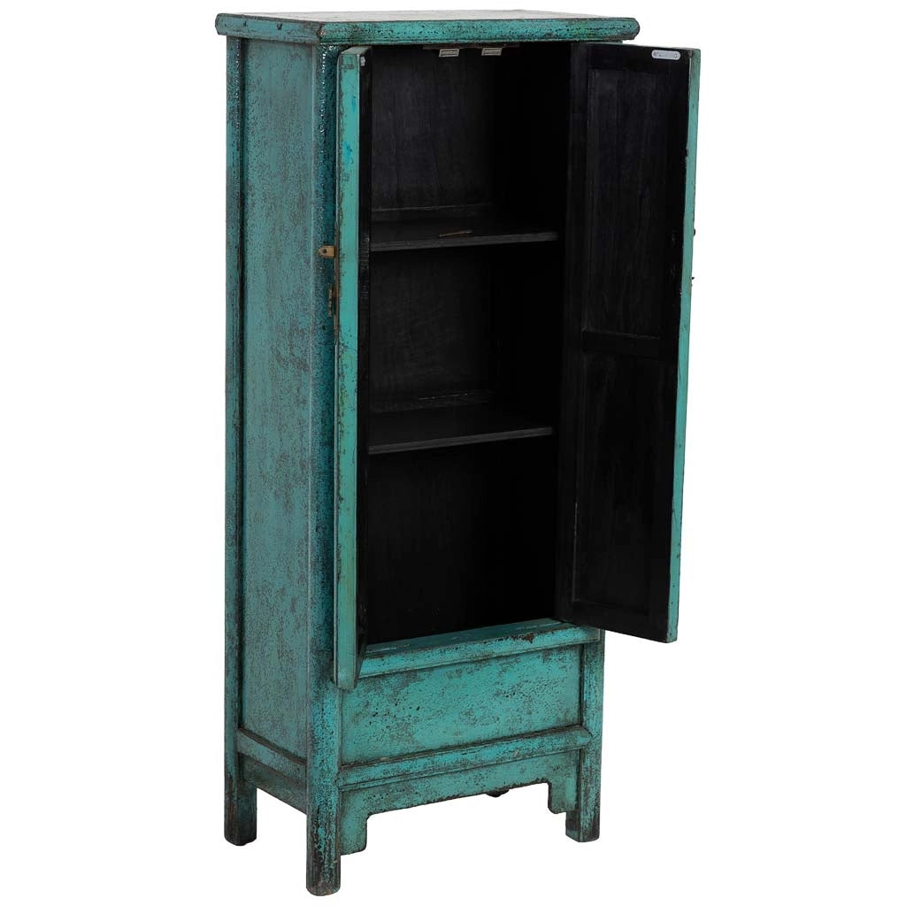 Armadio in legno blu 60x35x140h cm