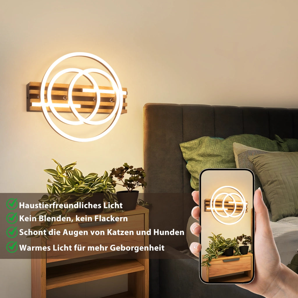ZMH Plafoniera ad anello LED moderna 44W dimmerabile con telecomando per soggiorno cucina sala da pranzo e ufficio