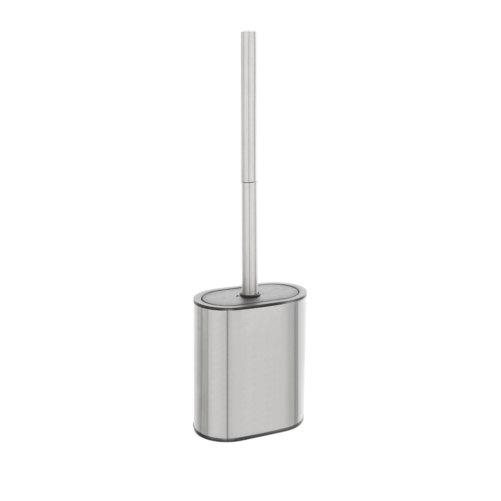 PORTASCOPINO CUPIDO 12X7XH41CM BIANCO/ACCIAIO