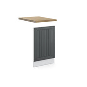 Pannello frontale Fame-Line Antracite rustico/Bianco 45 cm, PL Rovere Vicco