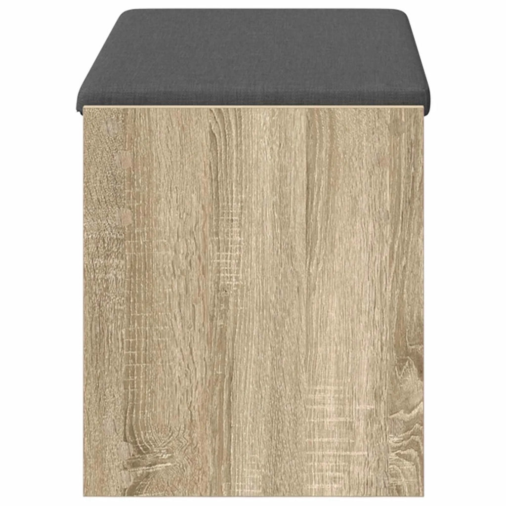 Panca per ingresso con cuscino Rovere Sonoma 83 x 38 x 45 cm
