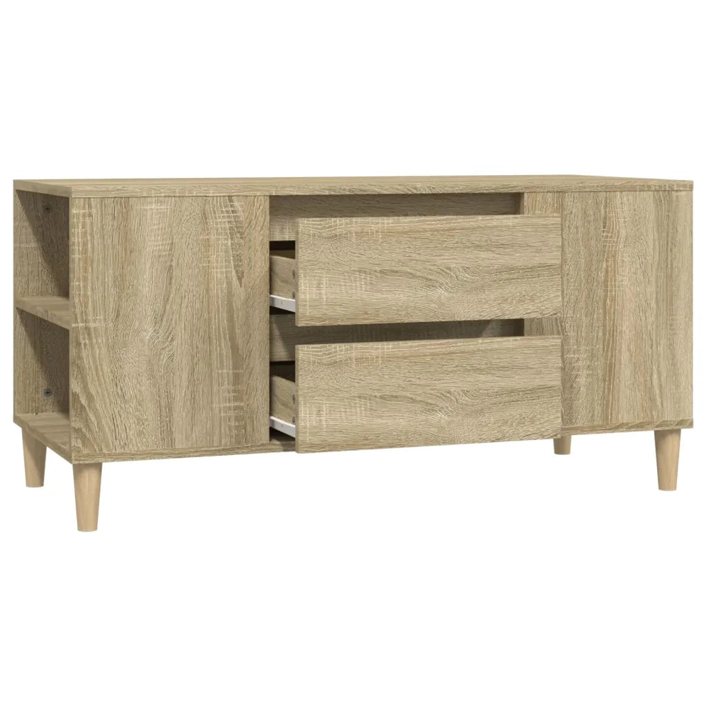 Mobile Porta TV Rovere Sonoma 102x44,5x50 cm Legno Multistrato 819599