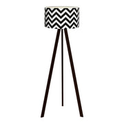 Lampada da terra lampadario altezza 140 cm attacco E27 nero/bianco 03_0007297