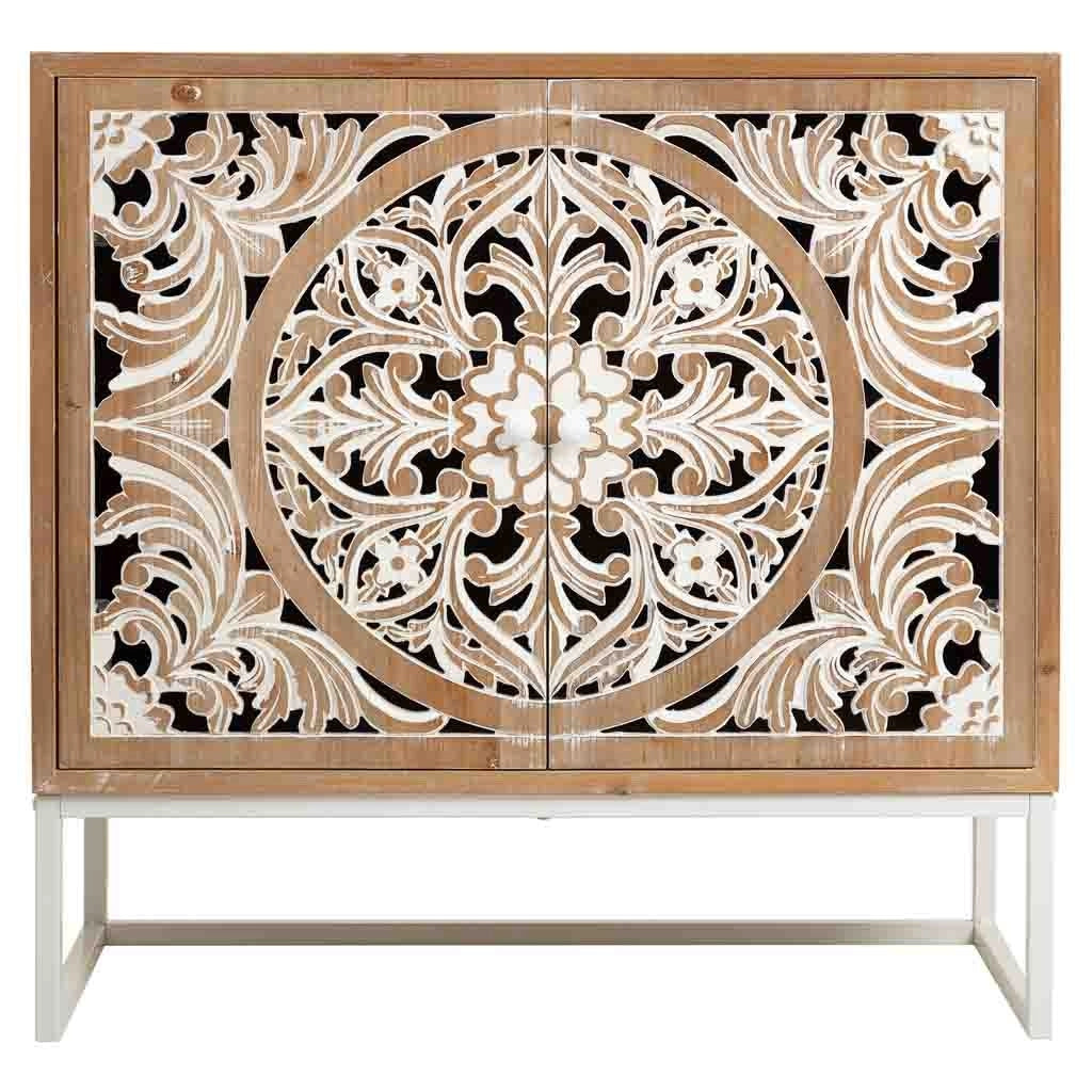 Mobile da ingresso in legno bianco 85x35x80
